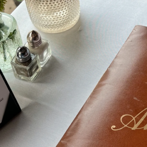 Anthony's Creative Italian Restaurant Social Media Case Study Image of table and menu